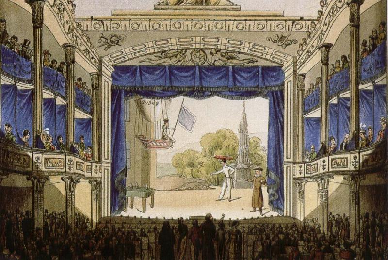 robert schumann the opening of  the theater in der josefstadt in vienna oil painting image